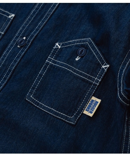 RUGGEDWORKS（ラゲッドワークス）の「DENIM SHIRT（シャツ/ブラウス・キッズ・ネイビー/ブルー・01/02/03/04）」の22枚目の写真