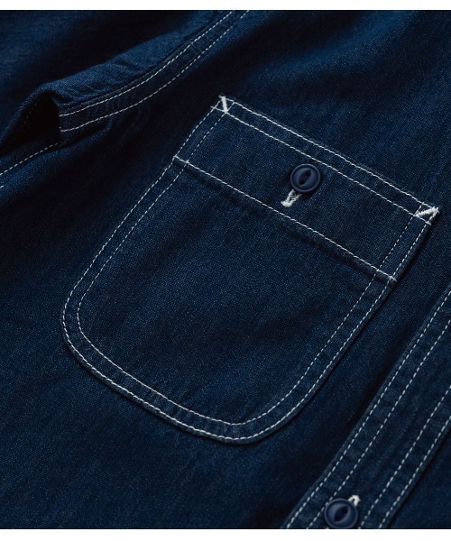 RUGGEDWORKS（ラゲッドワークス）の「DENIM SHIRT（シャツ/ブラウス・キッズ・ネイビー/ブルー・01/02/03/04）」の7枚目の写真