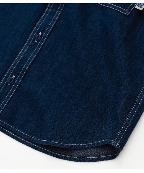 RUGGEDWORKS（ラゲッドワークス）の「DENIM SHIRT（シャツ/ブラウス・キッズ・ネイビー/ブルー・01/02/03/04）」の11枚目の写真