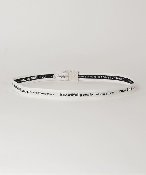beautiful people(ビューティフルピープル)の「beautiful people logo buckle belt in jacquard 7235511939(ベルト・レディース・ホワイト/ブラウン/グリーン・FREE)」の10枚目の写真