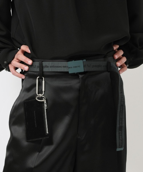 beautiful people(ビューティフルピープル)の「beautiful people logo buckle belt in jacquard 7235511939(ベルト・レディース・ホワイト/ブラウン/グリーン・FREE)」の3枚目の写真