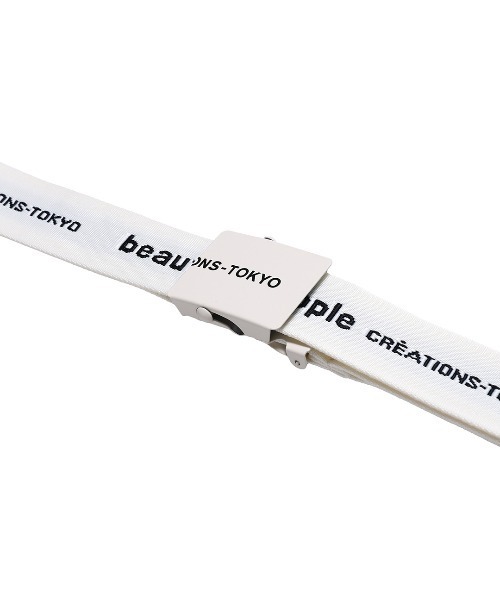beautiful people(ビューティフルピープル)の「beautiful people logo buckle belt in jacquard 7235511939(ベルト・レディース・ホワイト/ブラウン/グリーン・FREE)」の6枚目の写真