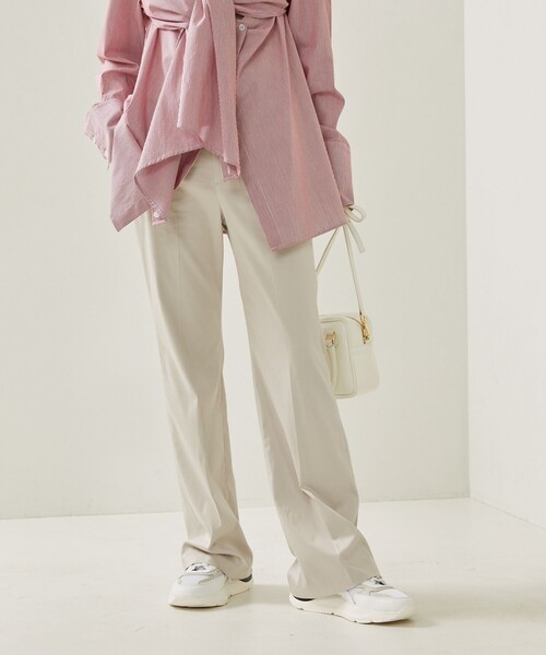 Aresense（アーセンス）の「Aresense/アーセンス サテンフレアパンツ（その他パンツ・レディース・ブラック/ベージュ/グレー・38/36）」の3枚目の写真