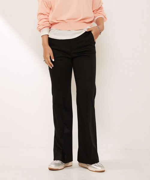 Aresense（アーセンス）の「Aresense/アーセンス サテンフレアパンツ（その他パンツ・レディース・ブラック/ベージュ/グレー・38/36）」の2枚目の写真