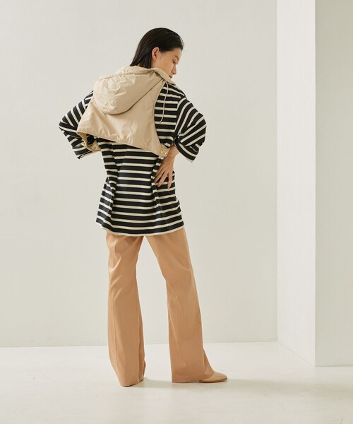 Aresense（アーセンス）の「Aresense/アーセンス サテンフレアパンツ（その他パンツ・レディース・ブラック/ベージュ/グレー・38/36）」の9枚目の写真