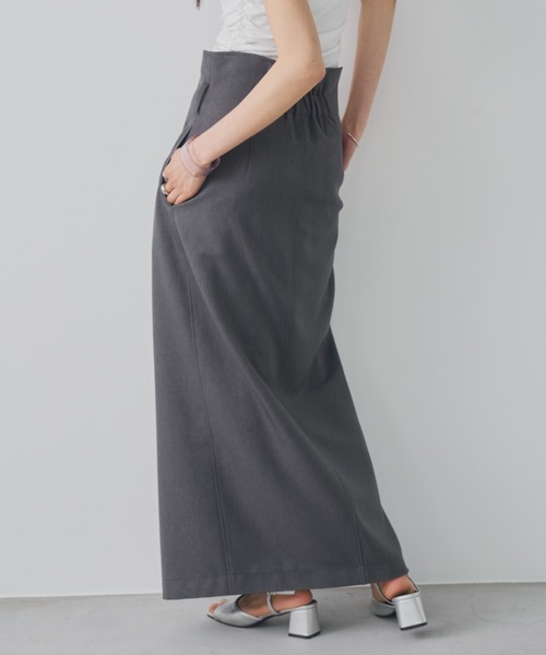 Aunt Marie's(アントマリーズ)の「ハイウエストスラックススカート(スカート・レディース・チャコールグレー/ブラック/ブラウン/アイボリー/グレー/その他/ネイビー・MEDIUM/TALL/FREE)」の17枚目の写真