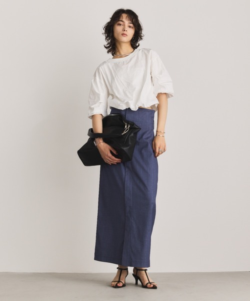 アンドマリー スカート ANDMARY】Coco check pleats skirt