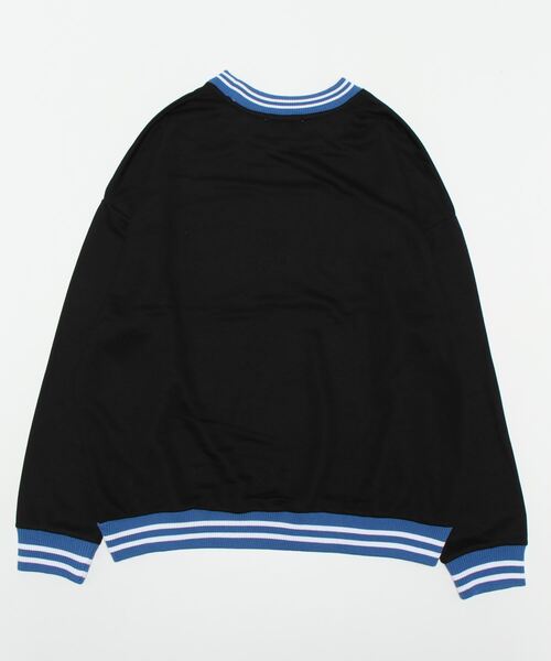 sunny branch(サニーブランチ)の「★裏毛ラインリブ★ビッグトレーナー(300g)(スウェット・レディース・ブラック/グリーン/オートミール・L/LL/M)」の7枚目の写真