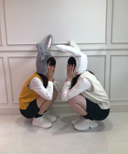 WEGO（ウィゴー）の「WEGO/モコモコウサミミ（コスチューム/パーティーグッズ・レディース・ホワイト/グレー/ブラック・FREE）」の6枚目の写真