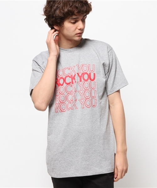 SHIPS JET BLUE(シップスジェットブルー)の「★★GMT(ジェネラルミーンティーシャツ): ROCK YOU Tシャツ(Tシャツ/カットソー・メンズ・グレー・SMALL/MEDIUM/LARGE)」の1枚目の写真