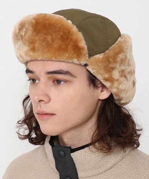 Columbia(コロンビア)の「Columbia/ キースハイツフライトキャップ /コロンビア /ファー /中綿(キャップ・メンズ・グリーン/ブラック/ブラウン/ブラック×ブラック/ベージュ/モスグリーン/グリーン系その他/ホワイト/ブラック系その他・ONE SIZE)」の8枚目の写真