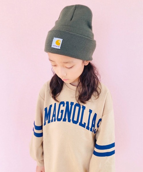 Carhartt（カーハート）の「carhartt ニットビーニーキャップ（ニットキャップ/ビーニー・キッズ・ブラック/オリーブ/ブラウン・S/L）」の3枚目の写真