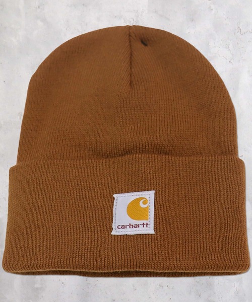 Carhartt（カーハート）の「carhartt ニットビーニーキャップ（ニットキャップ/ビーニー・キッズ・ブラック/オリーブ/ブラウン・S/L）」の7枚目の写真