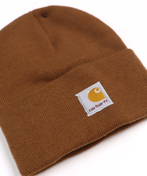 Carhartt（カーハート）の「carhartt ニットビーニーキャップ（ニットキャップ/ビーニー・キッズ・ブラック/オリーブ/ブラウン・S/L）」の6枚目の写真