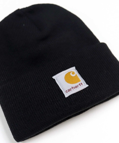 Carhartt（カーハート）の「carhartt ニットビーニーキャップ（ニットキャップ/ビーニー・キッズ・ブラック/オリーブ/ブラウン・S/L）」の4枚目の写真
