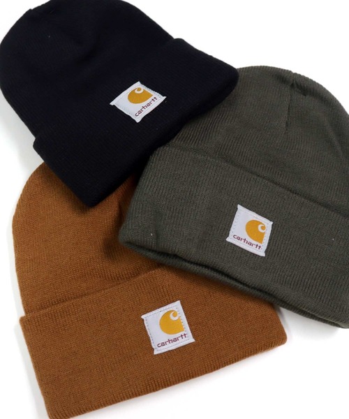 Carhartt（カーハート）の「carhartt ニットビーニーキャップ（ニットキャップ/ビーニー・キッズ・ブラック/オリーブ/ブラウン・S/L）」の11枚目の写真