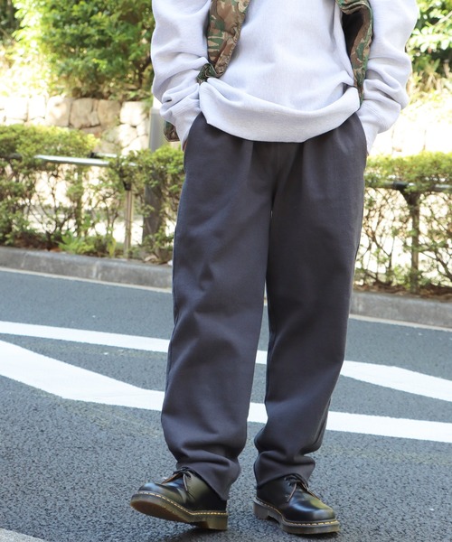 CAL O LINE（キャルオーライン）の「CAL O LINE/キャルオーライン HEAVY WEIGHT EASY PANT イージーパンツ（スウェットパンツ・メンズ・イエロー/ブラック/ホワイト・L/XL/M）」の18枚目の写真