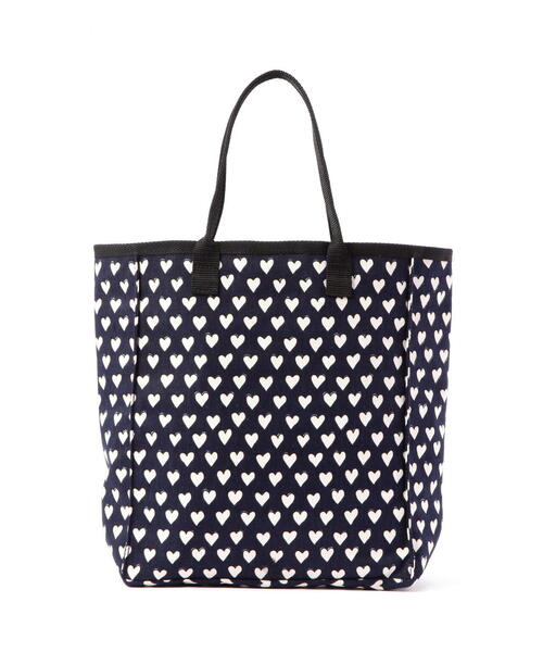 BOHEMIANS(ボヘミアンズ)の「BOHEMIANS/ボヘミアンズ FULL HEART CANVAS MINI TOTE(トートバッグ・レディース・ナチュラル/ブラック・1)」の4枚目の写真
