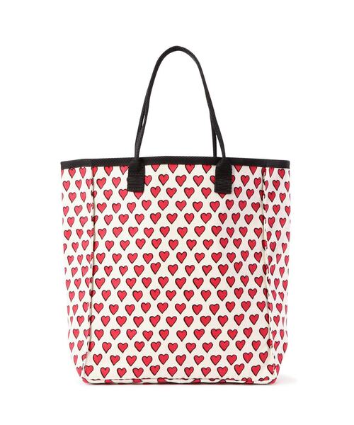BOHEMIANS(ボヘミアンズ)の「BOHEMIANS/ボヘミアンズ FULL HEART CANVAS MINI TOTE(トートバッグ・レディース・ナチュラル/ブラック・1)」の5枚目の写真