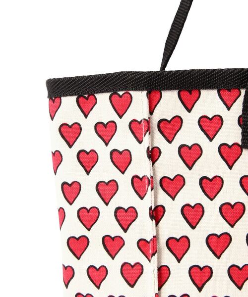 BOHEMIANS(ボヘミアンズ)の「BOHEMIANS/ボヘミアンズ FULL HEART CANVAS MINI TOTE(トートバッグ・レディース・ナチュラル/ブラック・1)」の7枚目の写真
