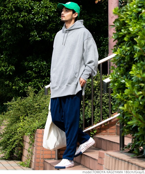 coca（coca）（コカ）の「メンズ　ふわり～サイドジップフーディー（パーカー・メンズ・ブラック/ライトブルー/グレー・M/L）」の11枚目の写真