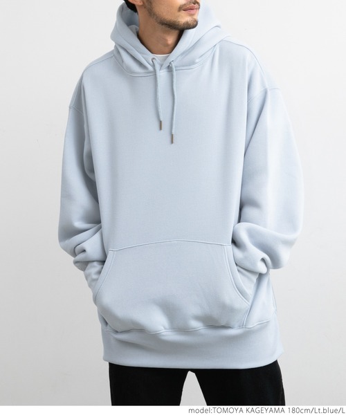 coca（coca）（コカ）の「メンズ　ふわり～サイドジップフーディー（パーカー・メンズ・ブラック/ライトブルー/グレー・M/L）」の14枚目の写真