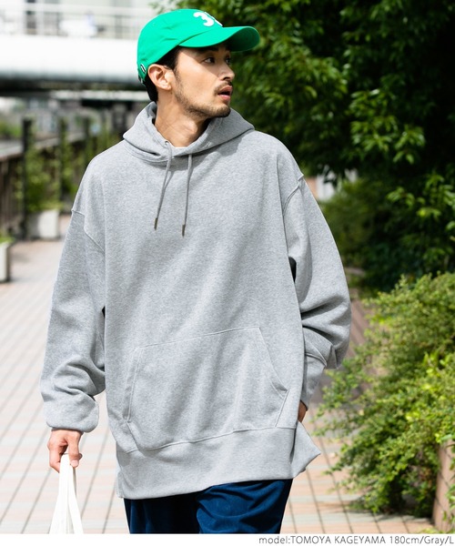 coca（coca）（コカ）の「メンズ　ふわり～サイドジップフーディー（パーカー・メンズ・ブラック/ライトブルー/グレー・M/L）」の9枚目の写真