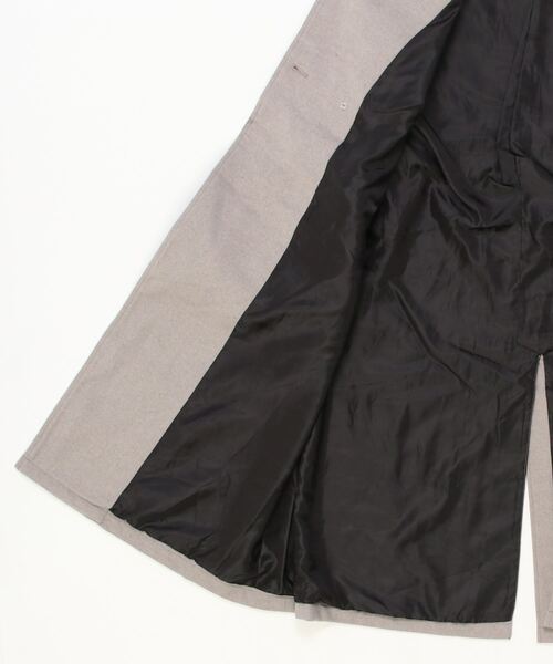 ８(eight)（エイト）の「スタンドロングコート（トレンチコート・メンズ・その他/グレイッシュベージュ/ブラック/グレー系その他・LARGE/MEDIUM）」の6枚目の写真
