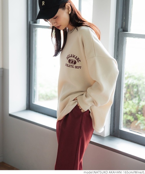 coca（coca）（コカ）の「ポリネルツイルテーパードパンツ（スラックス・レディース・イエロー/ワイン/ブラック/ターコイズブルー・M/L）」の10枚目の写真