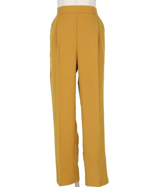 coca（coca）（コカ）の「ポリネルツイルテーパードパンツ（スラックス・レディース・イエロー/ワイン/ブラック/ターコイズブルー・M/L）」の5枚目の写真