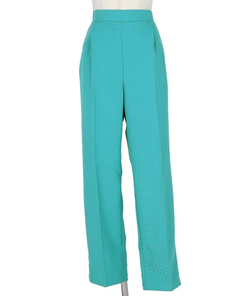 coca（coca）（コカ）の「ポリネルツイルテーパードパンツ（スラックス・レディース・イエロー/ワイン/ブラック/ターコイズブルー・M/L）」の6枚目の写真