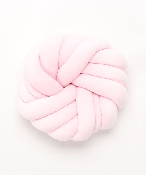 aimoha（アイモハ）の「ラウンド結びふわふわクッション（クッション/クッションカバー・レディース・ミント/パープル/イエロー/ライトグリーン/グレー/レッド/ブラック/スモークピンク/ダークグレー/マルチ/ネイビー/ブルー/グリーン/ホワイト/ピンク・FREE）」の16枚目の写真