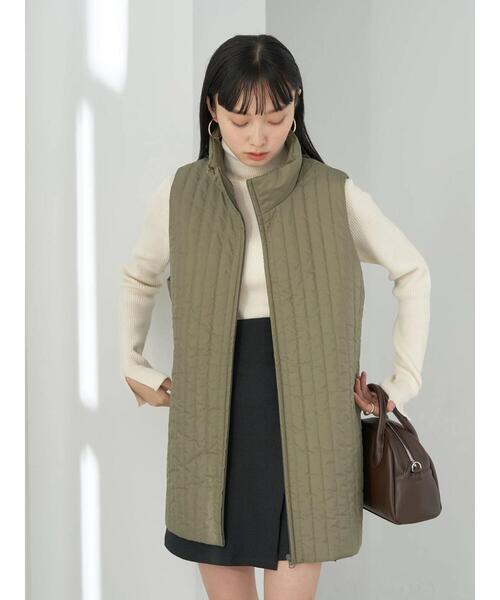 earth music&ecology（アースミュージックアンドエコロジー）の「キルトベスト付きマウンテンパーカー（マウンテンパーカー・レディース・ブラック/ベージュ/カーキ・M/L）」の17枚目の写真