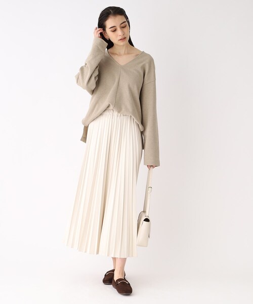 OPAQUE.CLIP(オペークドットクリップ)の「◆ビットフェイクファーローファー(ドレスシューズ・レディース・ダークブラウン系6/ベージュ系6/ブラック・03/02)」の4枚目の写真