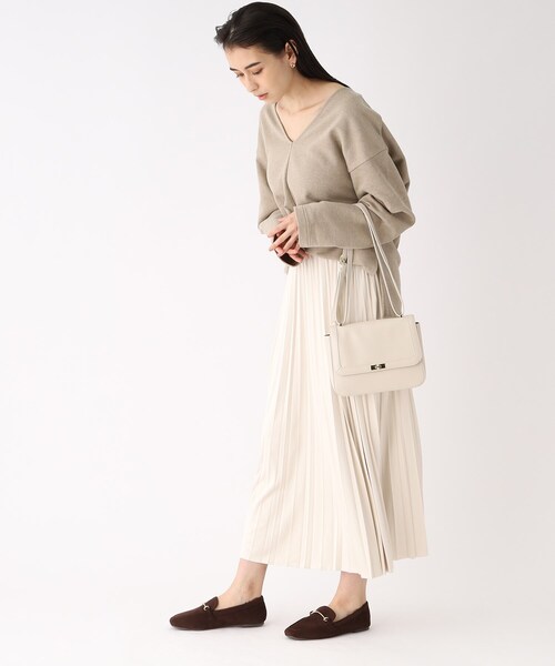 OPAQUE.CLIP(オペークドットクリップ)の「◆ビットフェイクファーローファー(ドレスシューズ・レディース・ダークブラウン系6/ベージュ系6/ブラック・03/02)」の5枚目の写真