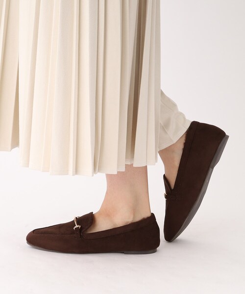 OPAQUE.CLIP(オペークドットクリップ)の「◆ビットフェイクファーローファー(ドレスシューズ・レディース・ダークブラウン系6/ベージュ系6/ブラック・03/02)」の7枚目の写真