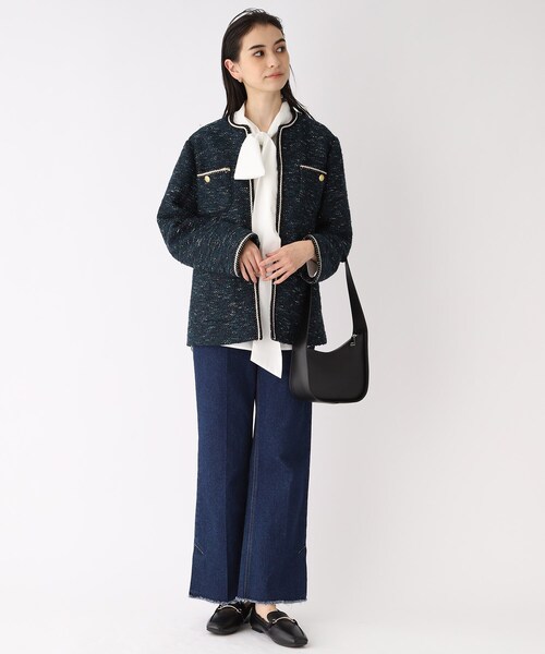 OPAQUE.CLIP(オペークドットクリップ)の「◆ビットフェイクファーローファー(ドレスシューズ・レディース・ダークブラウン系6/ベージュ系6/ブラック・03/02)」の13枚目の写真