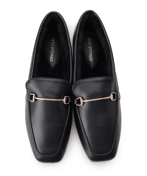 OPAQUE.CLIP(オペークドットクリップ)の「◆ビットフェイクファーローファー(ドレスシューズ・レディース・ダークブラウン系6/ベージュ系6/ブラック・03/02)」の19枚目の写真