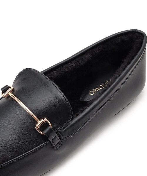 OPAQUE.CLIP(オペークドットクリップ)の「◆ビットフェイクファーローファー(ドレスシューズ・レディース・ダークブラウン系6/ベージュ系6/ブラック・03/02)」の21枚目の写真