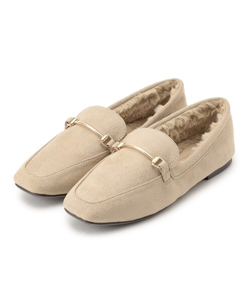 OPAQUE.CLIP(オペークドットクリップ)の「◆ビットフェイクファーローファー(ドレスシューズ・レディース・ダークブラウン系6/ベージュ系6/ブラック・03/02)」の22枚目の写真