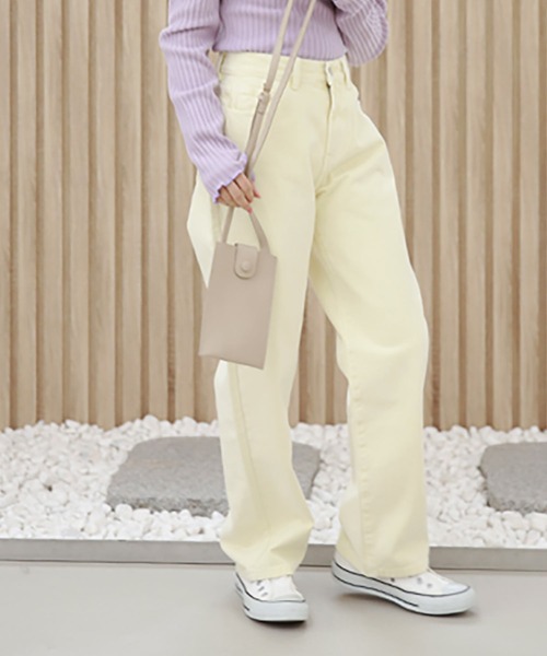 Isn't She?(イズントシー)の「カラーデニムパンツ(デニムパンツ・レディース・ベージュ/アイボリー・S/M)」の3枚目の写真