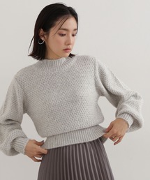 NATURAL BEAUTY BASIC | フェザーＭＩＸラメリリヤーンニット(ニット/セーター)