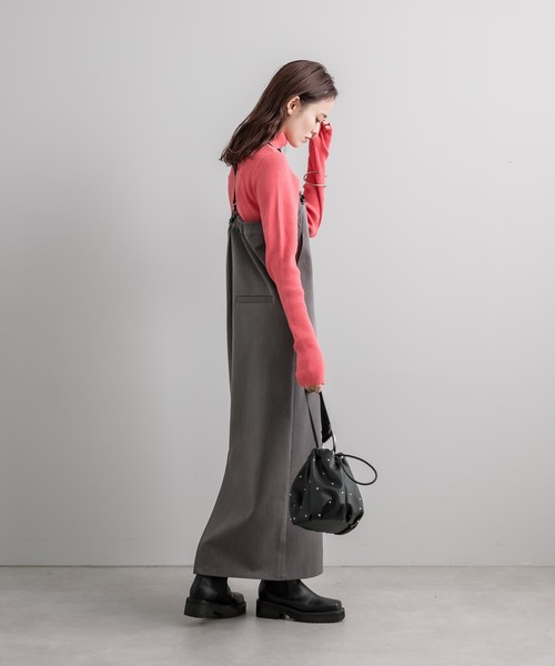 loti(ロティ)の「loti スタッズ巾着BAG(ハンドバッグ・レディース・ブラック/オフホワイト・FREE)」の12枚目の写真