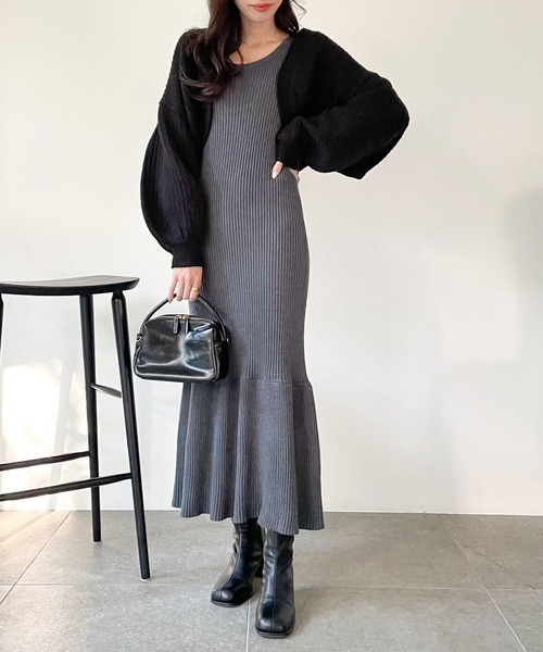 Heather（ヘザー）の「ボレロSETニットワンピース2 174700（ワンピース