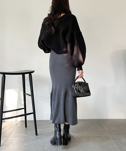 Heather（ヘザー）の「ボレロSETニットワンピース2 174700（ワンピース