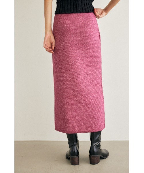 M_（エムアンダーバー）の「【M_】KNIT TIGHT スカート（スカート・レディース・グレー/ブラック/オフホワイト/パープル・1/2）」の9枚目の写真