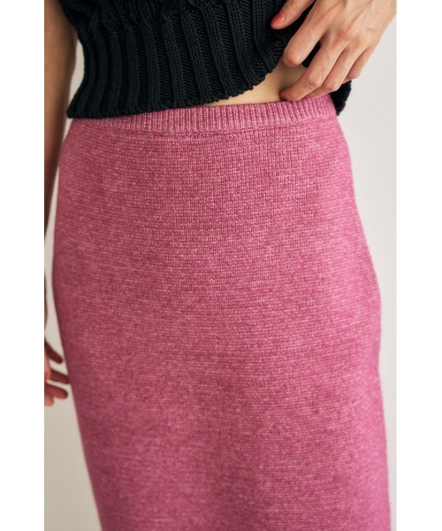 M_（エムアンダーバー）の「【M_】KNIT TIGHT スカート（スカート・レディース・グレー/ブラック/オフホワイト/パープル・1/2）」の10枚目の写真