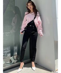 GYDA | BACKクロススキニーデニムサロペ(サロペット/オーバーオール)