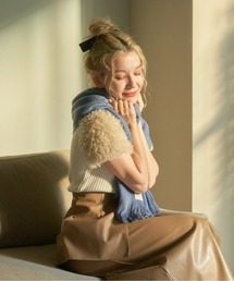pomiii（ポミー）の「フリンジマフラー（マフラー）」