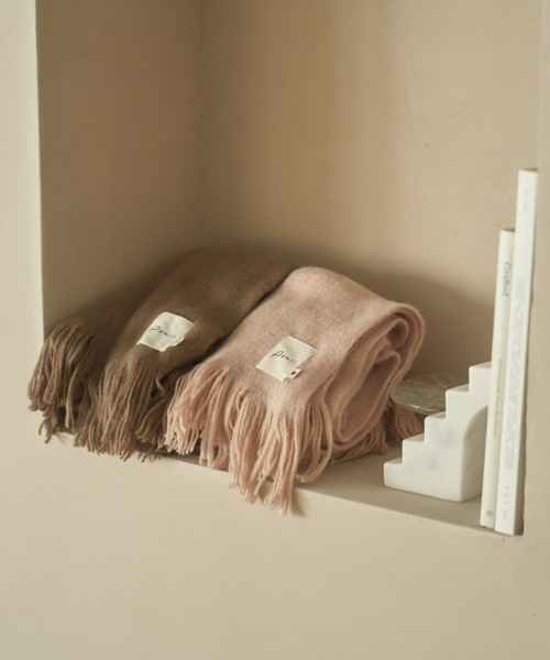 pomiii（ポミー）の「フリンジマフラー（マフラー・レディース・ブルー/ピンク/ブラウン・FREE）」の22枚目の写真